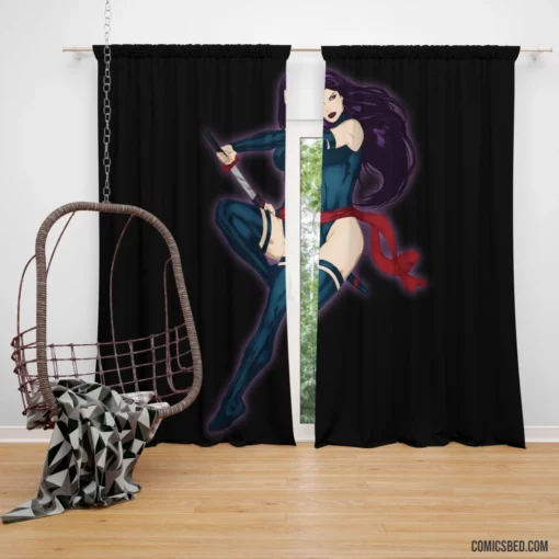 Psylocke Telepathic Ninja Comic Curtain