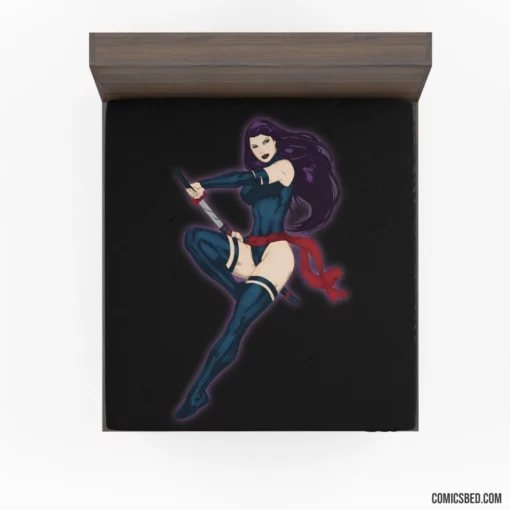 Psylocke Telepathic Ninja Comic Fitted Sheet 1