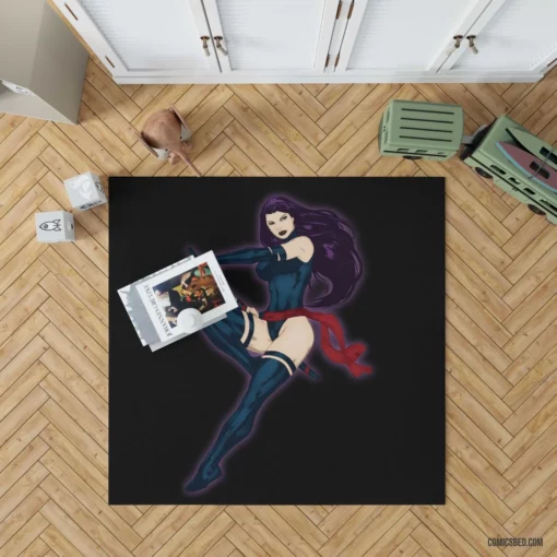 Psylocke Telepathic Ninja Comic Rug