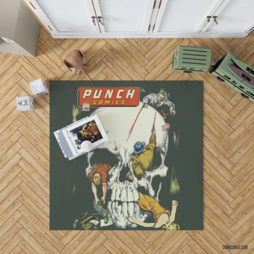 Punch Comics Action-Packed Tales Rug