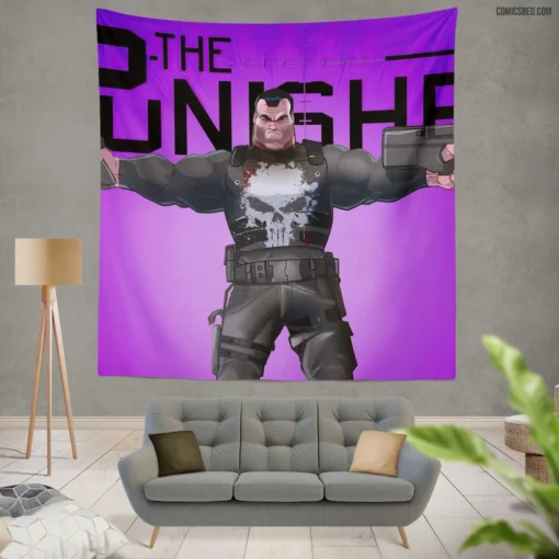 Punisher Chronicles Urban Avenger Comic Wall Tapestry