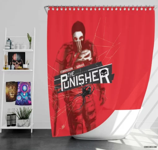 Punisher Lethal Vengeance Chronicles Comic Shower Curtain