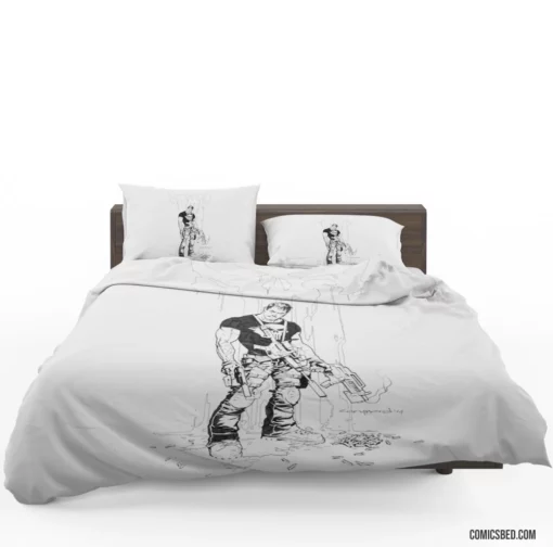 Punisher Lethal Vigilante Comic Bedding Set