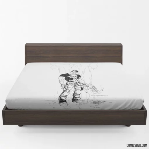 Punisher Lethal Vigilante Comic Fitted Sheet