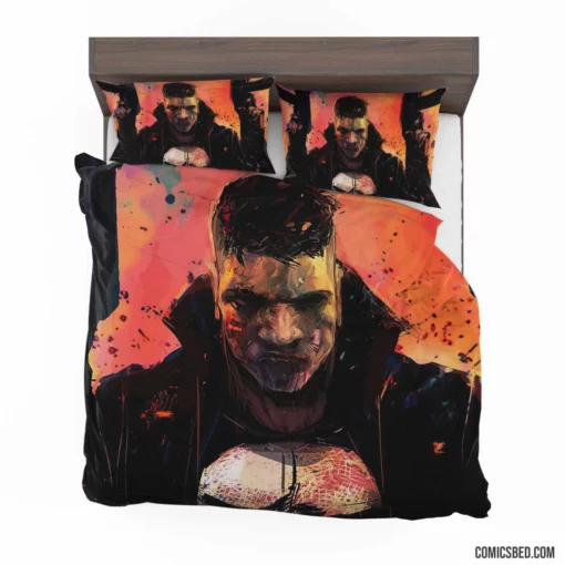 Punisher Marvel Relentless Vigilante Comic Bedding Set 1