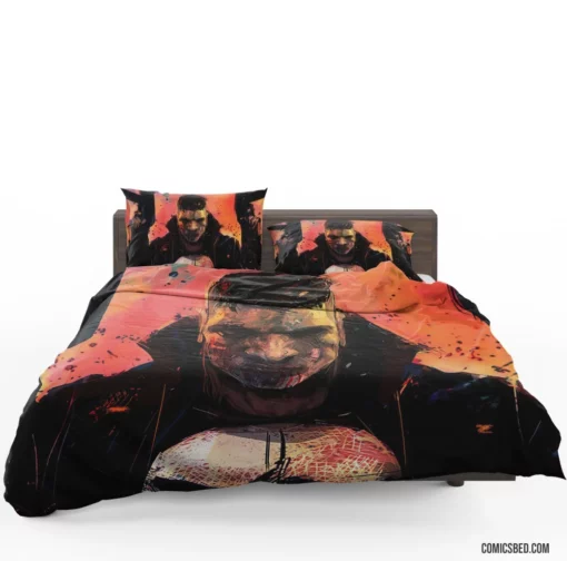 Punisher Marvel Relentless Vigilante Comic Bedding Set