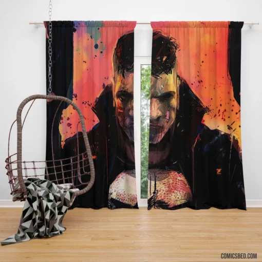 Punisher Marvel Relentless Vigilante Comic Curtain