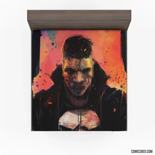 Punisher Marvel Relentless Vigilante Comic Fitted Sheet 1