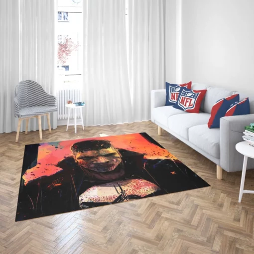 Punisher Marvel Relentless Vigilante Comic Rug 2