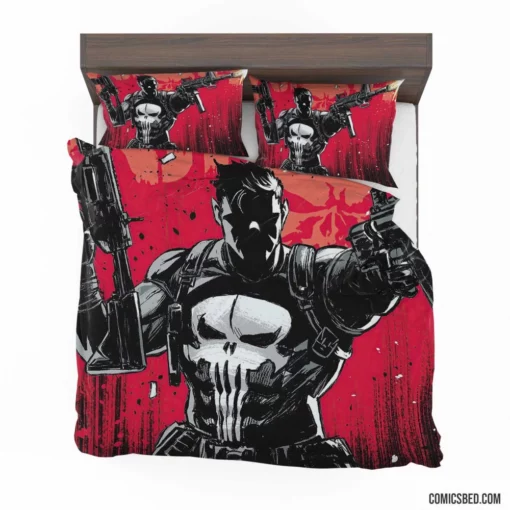 Punisher Marvel Vigilante Enforcer Comic Bedding Set 1