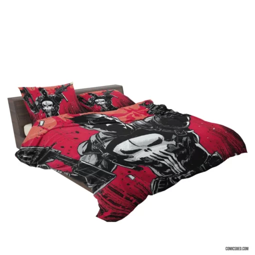 Punisher Marvel Vigilante Enforcer Comic Bedding Set 2