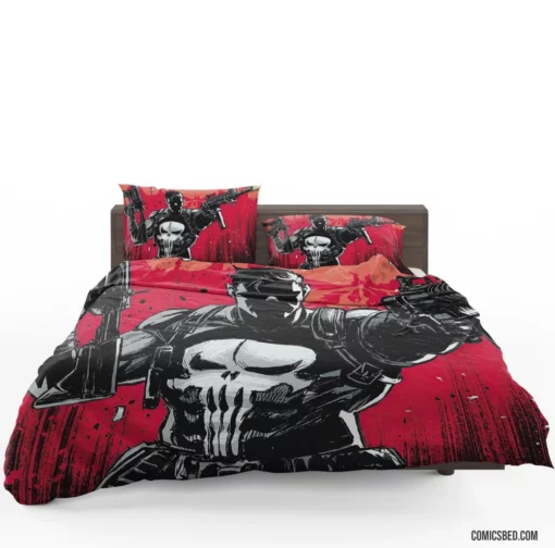 Punisher Marvel Vigilante Enforcer Comic Bedding Set