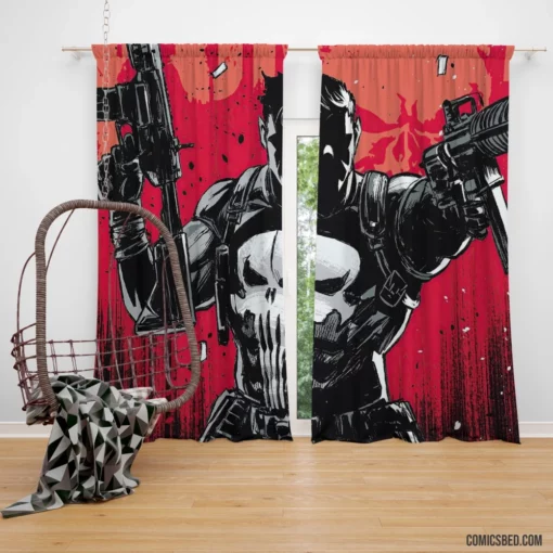 Punisher Marvel Vigilante Enforcer Comic Curtain