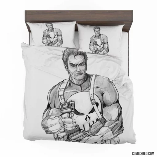 Punisher Merciless Avenger Comic Bedding Set 1