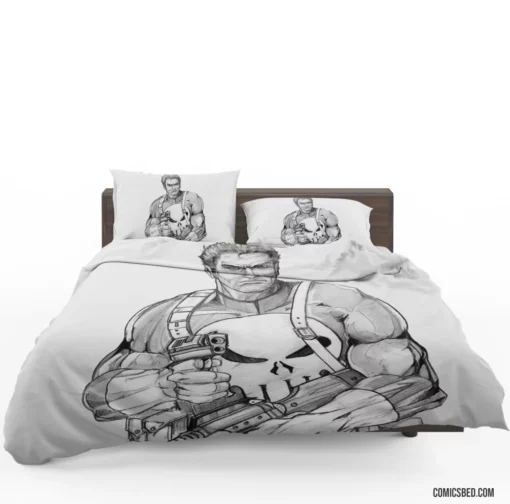 Punisher Merciless Avenger Comic Bedding Set