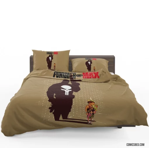 Punisher Relentless Vigilante Pursuit Comic Bedding Set