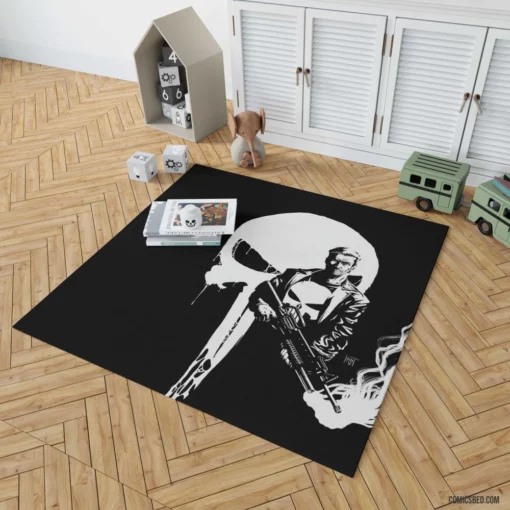 Punisher Ruthless Avenger Comic Rug 1