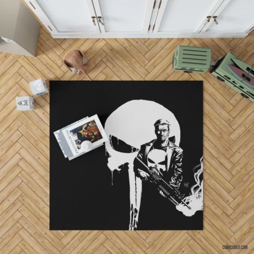 Punisher Ruthless Avenger Comic Rug