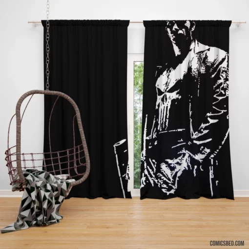 Punisher Ruthless Justice Comic Curtain