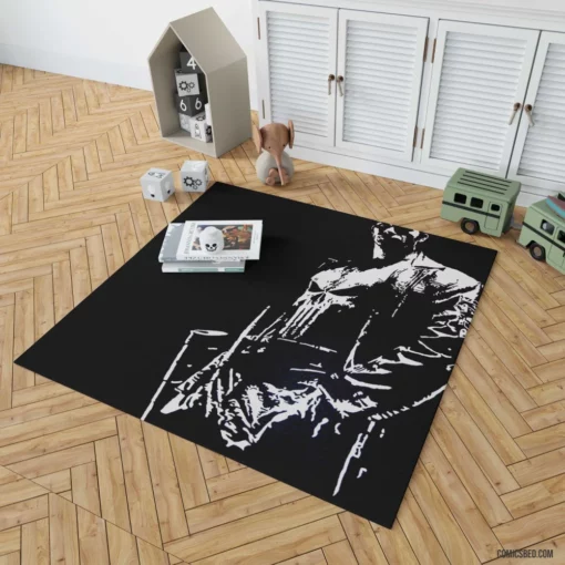 Punisher Ruthless Justice Comic Rug 1