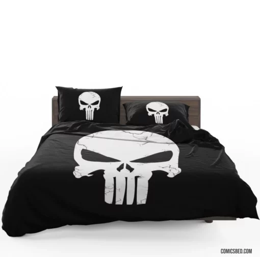 Punisher Ruthless Vigilante Comic Bedding Set