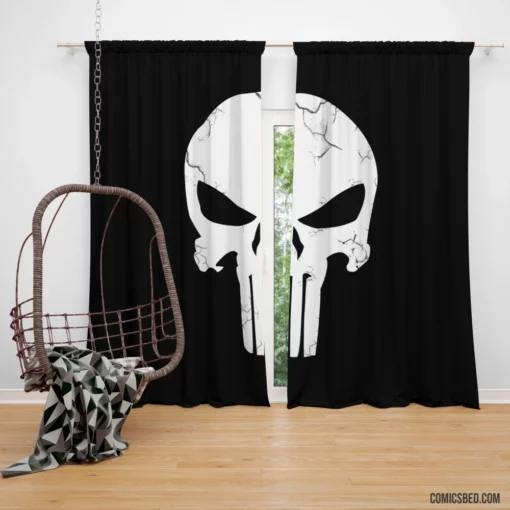 Punisher Ruthless Vigilante Comic Curtain