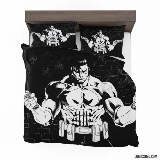 Punisher Unstoppable Force Comic Bedding Set 1