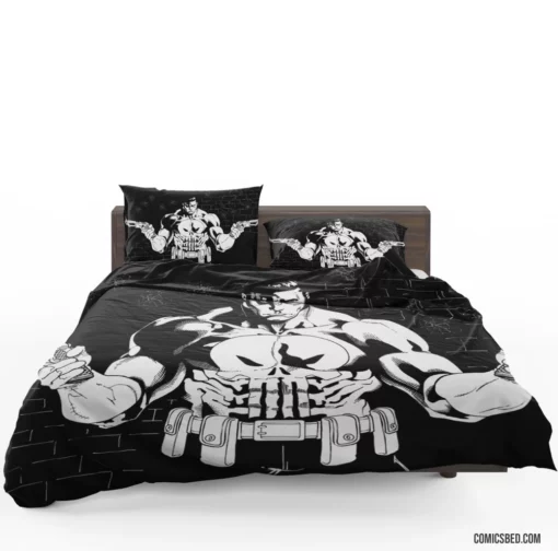 Punisher Unstoppable Force Comic Bedding Set