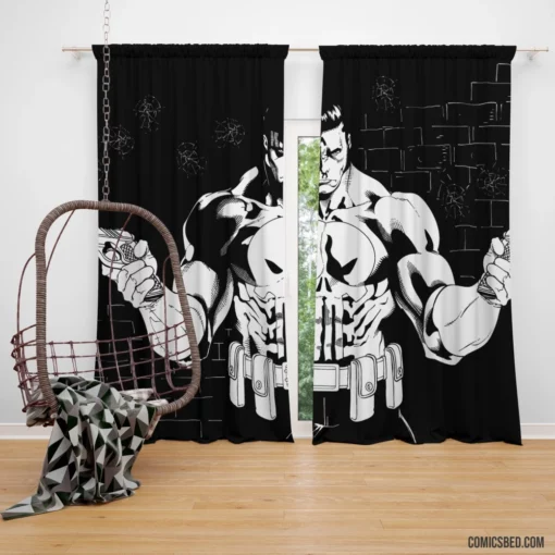 Punisher Unstoppable Force Comic Curtain