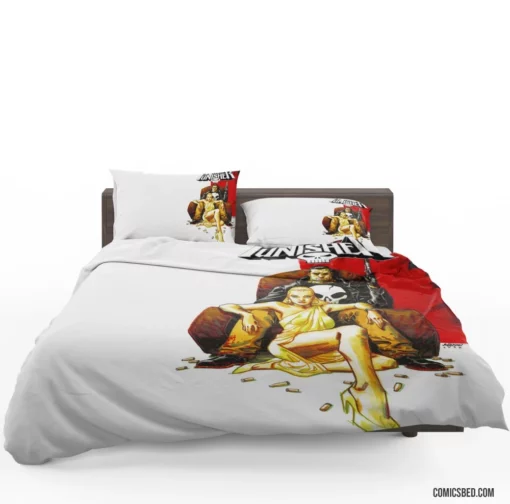 Punisher Unyielding Quest for Justice Comic Bedding Set