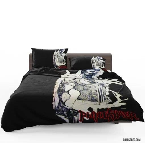 Punisher Vendetta Anti-Hero Saga Comic Bedding Set