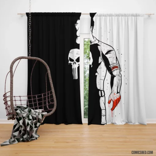 Punisher Vigilante Avenger Comic Curtain