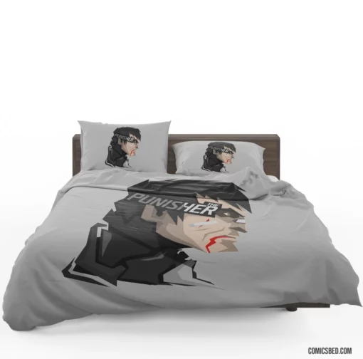 Punisher Vigilante Gunfighter Comic Bedding Set