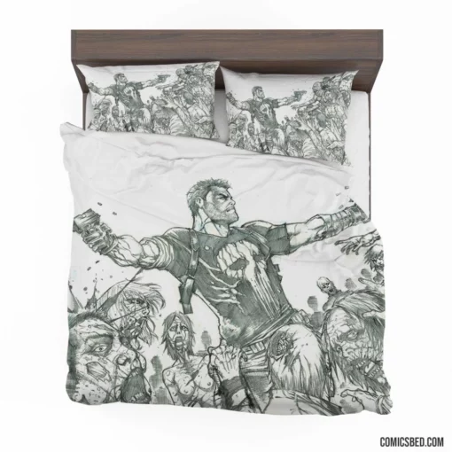 Punisher Vigilante Vendetta Comic Bedding Set 1