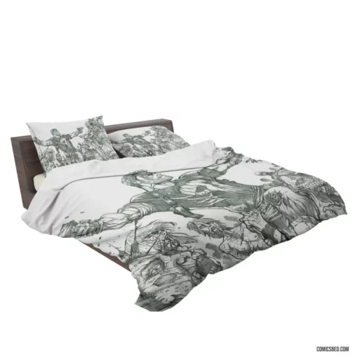 Punisher Vigilante Vendetta Comic Bedding Set 2