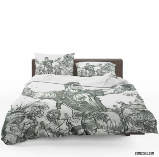 Punisher Vigilante Vendetta Comic Bedding Set