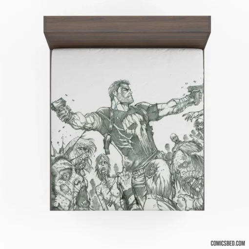 Punisher Vigilante Vendetta Comic Fitted Sheet 1