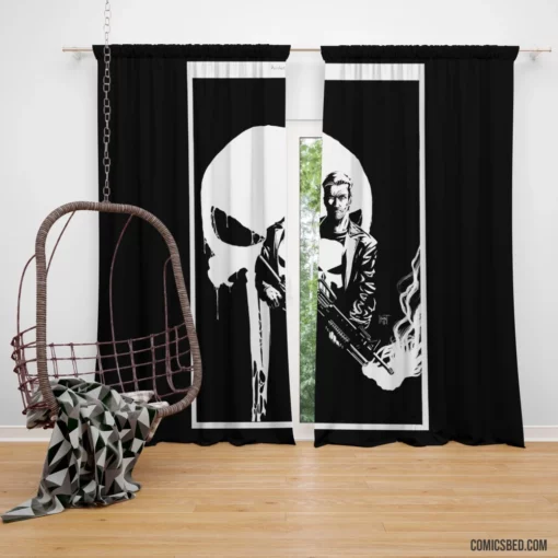 Punisher Warpath Marvel Vigilante Comic Curtain