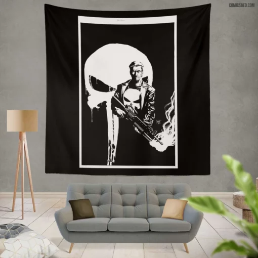 Punisher Warpath Marvel Vigilante Comic Wall Tapestry