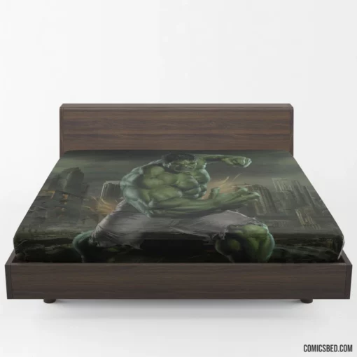 Raging Goliath Unleashed Hulk Chronicles Comic Fitted Sheet