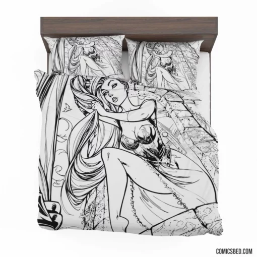 Rapunzel Tower Escape Comic Bedding Set 1