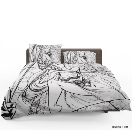 Rapunzel Tower Escape Comic Bedding Set