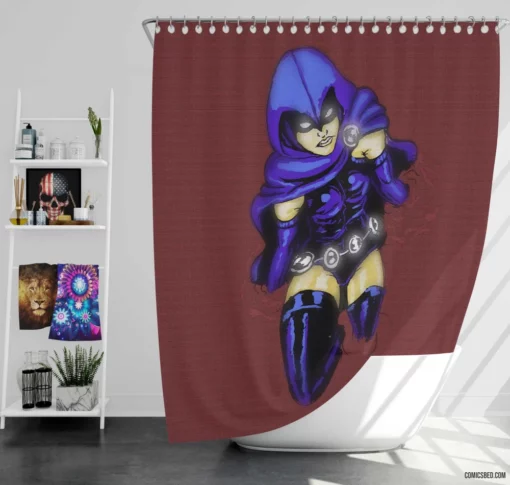 Raven Chronicles DC Mystic Hero Comic Shower Curtain