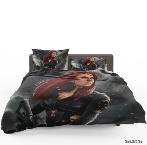 Red-Haired Avenger Marvel Warrior Comic Bedding Set