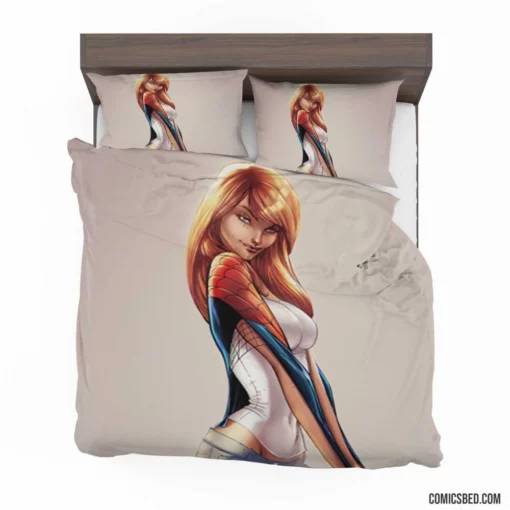 Red-Haired Icon Marvel Gwen Stacy Chronicles Comic Bedding Set 1