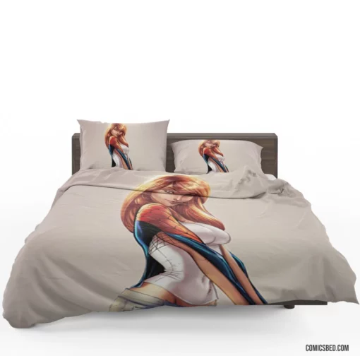 Red-Haired Icon Marvel Gwen Stacy Chronicles Comic Bedding Set