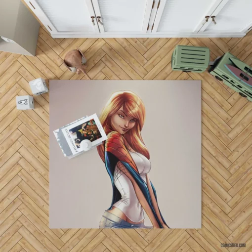 Red-Haired Icon Marvel Gwen Stacy Chronicles Comic Rug