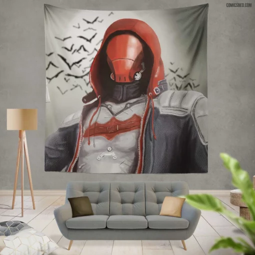 Red Hood Chronicles Anti-Hero Path Comic Wall Tapestry