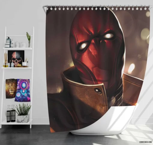 Red Hood Chronicles Gotham Outlaw Comic Shower Curtain