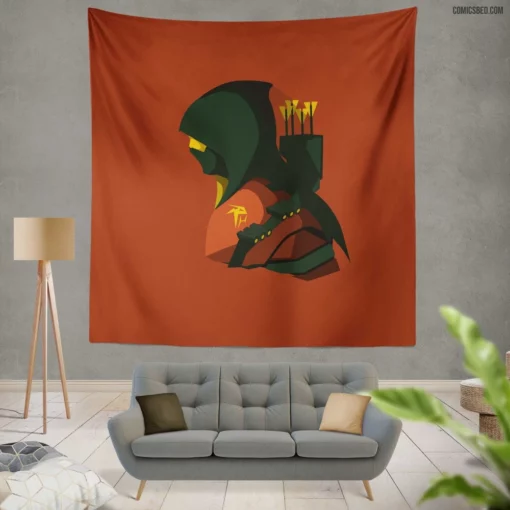 Red Hood Chronicles Masked Enigma Comic Wall Tapestry